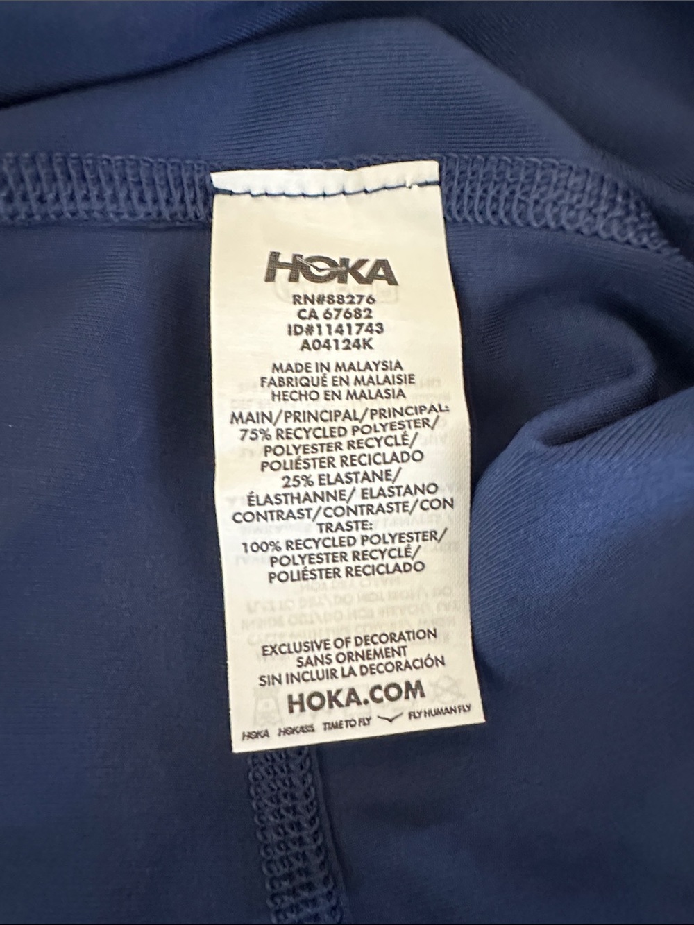 Hoka Womens- correction Navy Performance Joggers Novafly run tight 25’ - Picture 9 of 10